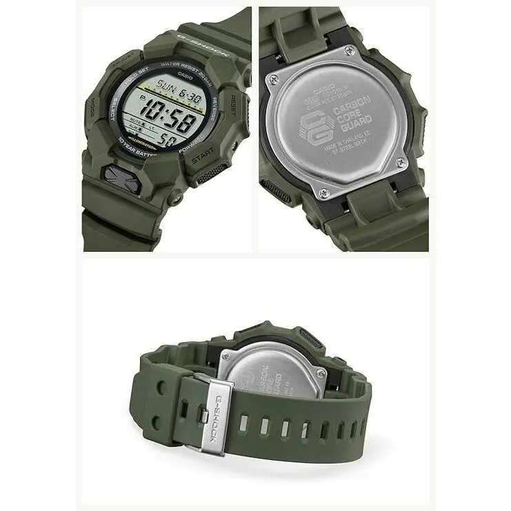 CASIO G-SHOCK LONGLIFE BATTERY KHAKI RESIN STRAP DIGITAL DIAL MEN WATCH GD-010-3JF