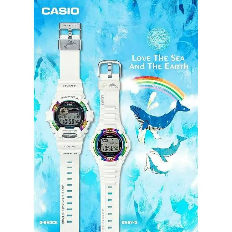 CASIO G-SHOCK LOVE THE SEA AND THE EARTH ICERC JAPAN COLLAB SOLAR WHITE MEN WATCH GWX-8904K-7JR