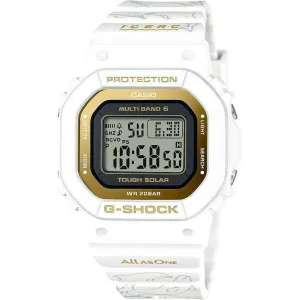 CASIO G-SHOCK LOVE THE SEA AND THE EARTH ICERC JAPAN WHITE & GOLD DIGITAL LADIES WATCH GMD-W5601K-7JR