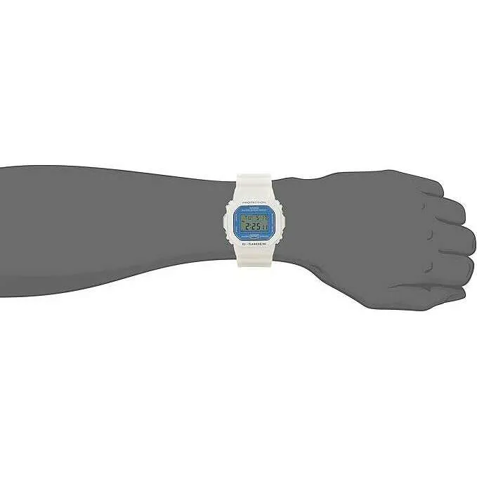 CASIO G-SHOCK MASTER OF G MUDMASTER WHITE & BLUE DIGITAL UNISEX WATCH DW-5600WB-7JF