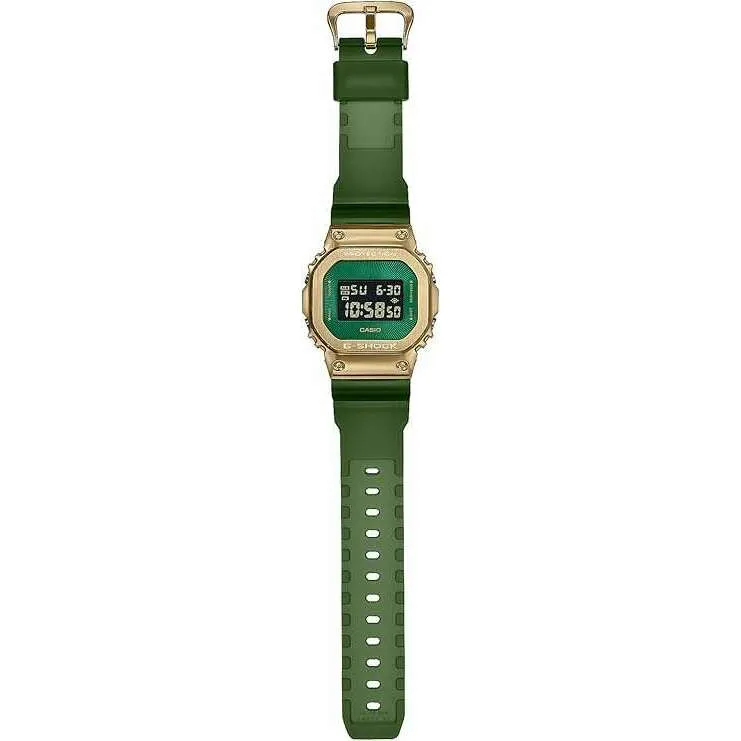 CASIO G-SHOCK METAL COVERED CLASSY OFF-ROAD SERIES GREEN & GOLD MEN WATCH GM-5600CL-3JF