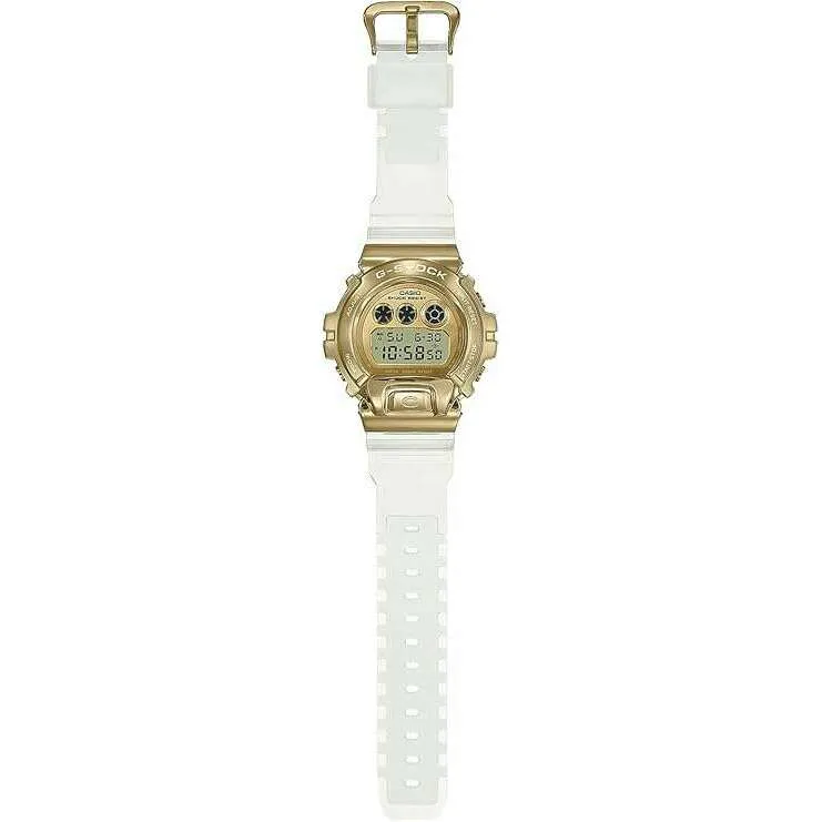 CASIO G-SHOCK METAL COVERED DIGITAL GOLD & CLEAR MEN WATCH GM-6900SG-9JF