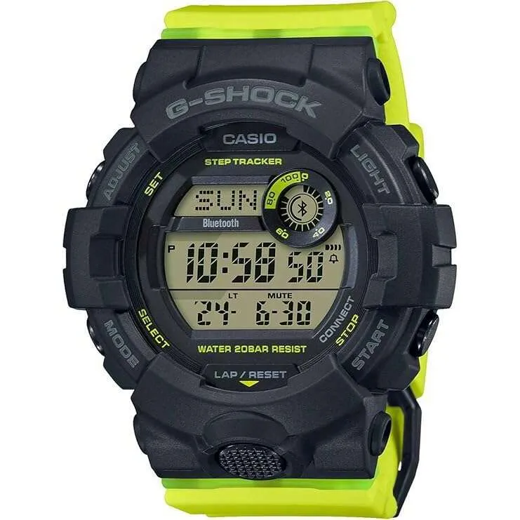 CASIO G-SHOCK MID-SIZE MODEL DIGITAL DIAL BLACK & YELLOW MEN WATCH GMD-B800SC-1BJF
