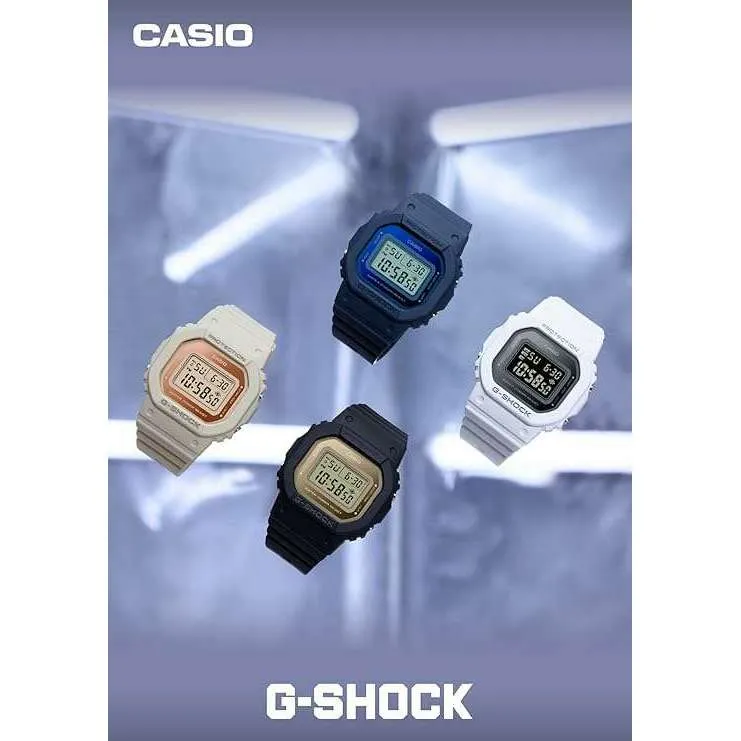 CASIO G-SHOCK MID-SIZE MODEL DIGITAL DIAL WHITE & BLACK UNISEX WATCH GMD-S5600-7JF