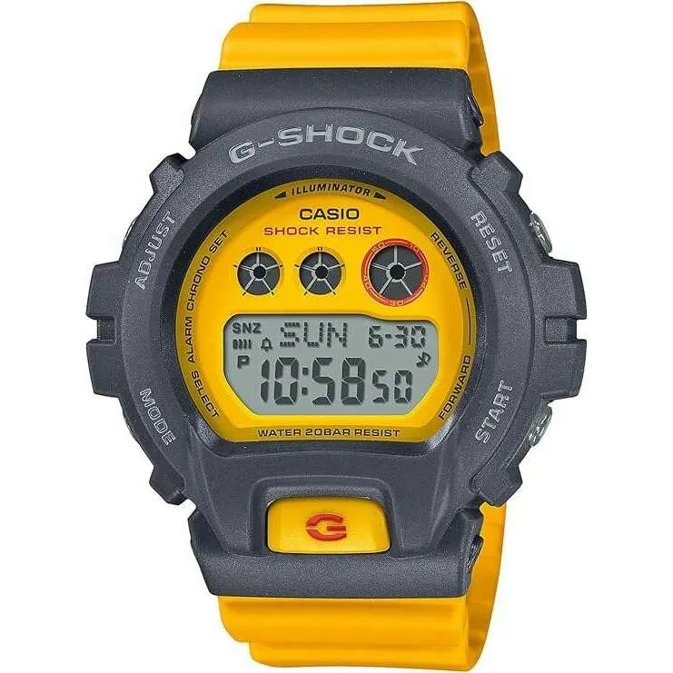 CASIO G-SHOCK MID-SIZE MODEL YELLOW & GREY DIGITAL LADIES WATCH GMD-S6900Y-9JF