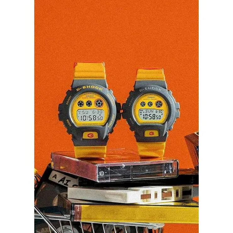 CASIO G-SHOCK MID-SIZE MODEL YELLOW & GREY DIGITAL LADIES WATCH GMD-S6900Y-9JF