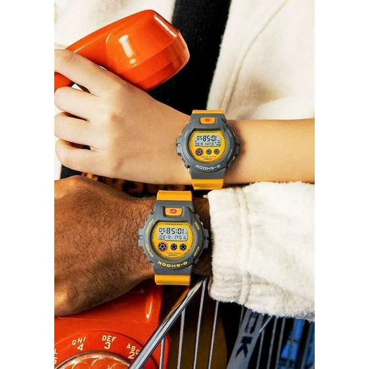 CASIO G-SHOCK MID-SIZE MODEL YELLOW & GREY DIGITAL LADIES WATCH GMD-S6900Y-9JF