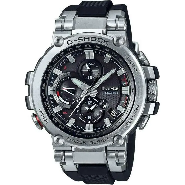 CASIO G-SHOCK MT-G BLUETOOTH RADIO SOLAR BLACK ANALOG MEN WATCH MTG-B1000-1AJF