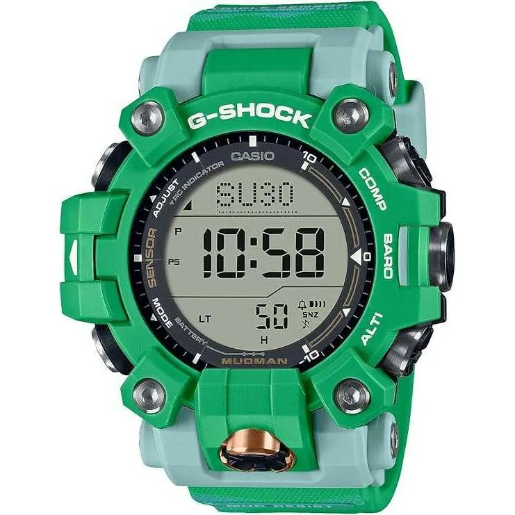 CASIO G-SHOCK MUDMAN LOVE THE SEA AND THE EARTH GREEN MEN WATCH GW-9500KJ-3JR