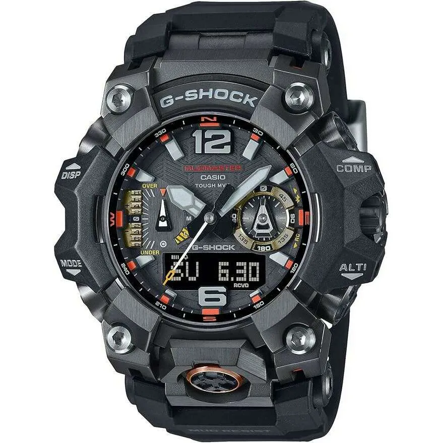 CASIO G-SHOCK MUDMASTER RADIO SOLAR BLUETOOTH SAPPHIRE GLASS BLACK MEN WATCH GWG-B1000EC-1AJF