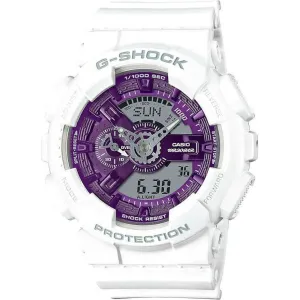 CASIO G-SHOCK PRECIOUS HEART SELECTION WHITE & PURPLE MEN WATCH GA-110WS-7AJF