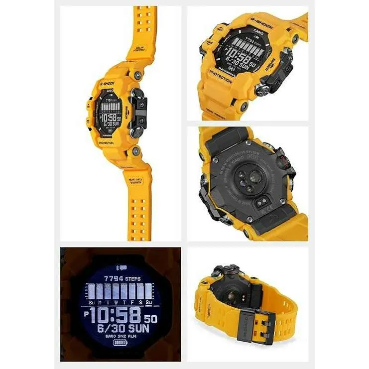 CASIO G-SHOCK RANGEMAN GPS CARDIOMETER BLUETOOTH YELLOW MEN WATCH GPR-H1000-9JR