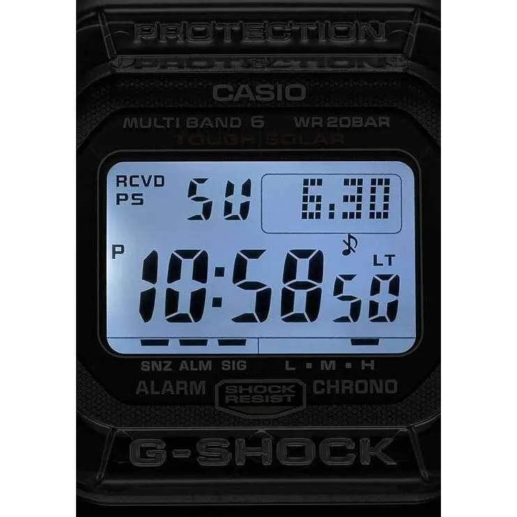 CASIO G-SHOCK SOLAR RADIO DAY-DATE DIGITAL DIAL BLACK MEN WATCH GW-S5600U-1JF
