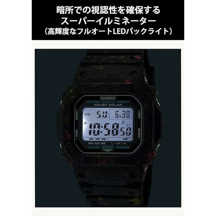 CASIO G-SHOCK SOLAR RECYCLED RESIN STRAP LIMITED MODEL BLACK MEN WATCH G-5600BG-1JR