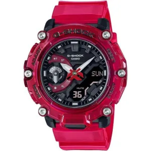CASIO G-SHOCK SOUND WAVE SERIES ANALOG DIGITAL RED SKELETON MEN WATCH GA-2200SKL-4AJF