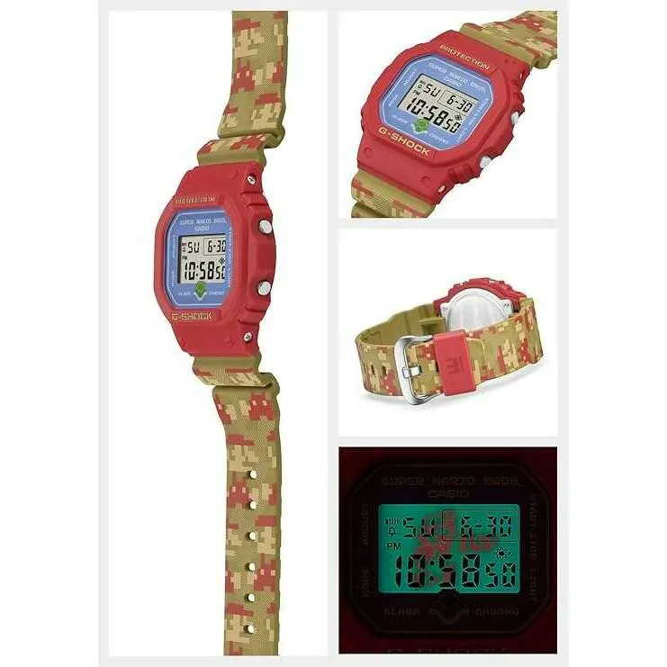 CASIO G-SHOCK SUPER MARIO BROTHERS COLLAB MODEL MULTICOLORED MEN WATCH DW-5600SMB-4JR