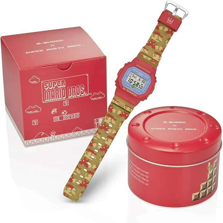 CASIO G-SHOCK SUPER MARIO BROTHERS COLLAB MODEL MULTICOLORED MEN WATCH DW-5600SMB-4JR