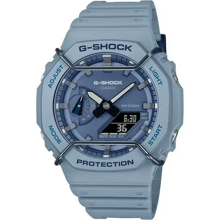 CASIO G-SHOCK TONE ON TONE SERIES ANALOG DIGITAL BLUE MEN WATCH GA-2100PT-2AJF