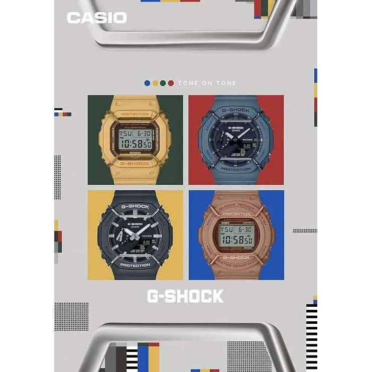 CASIO G-SHOCK TONE ON TONE SERIES ANALOG DIGITAL BLUE MEN WATCH GA-2100PT-2AJF