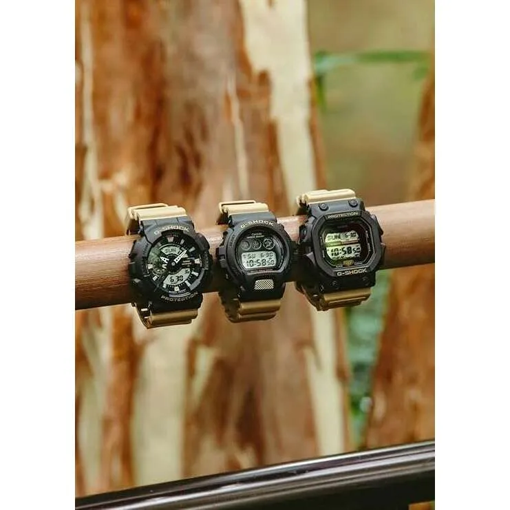 CASIO G-SHOCK TWO TONE UTILITY COLORS SERIES SOLAR KHAKI MEN WATCH GX-56TU-1A5JF