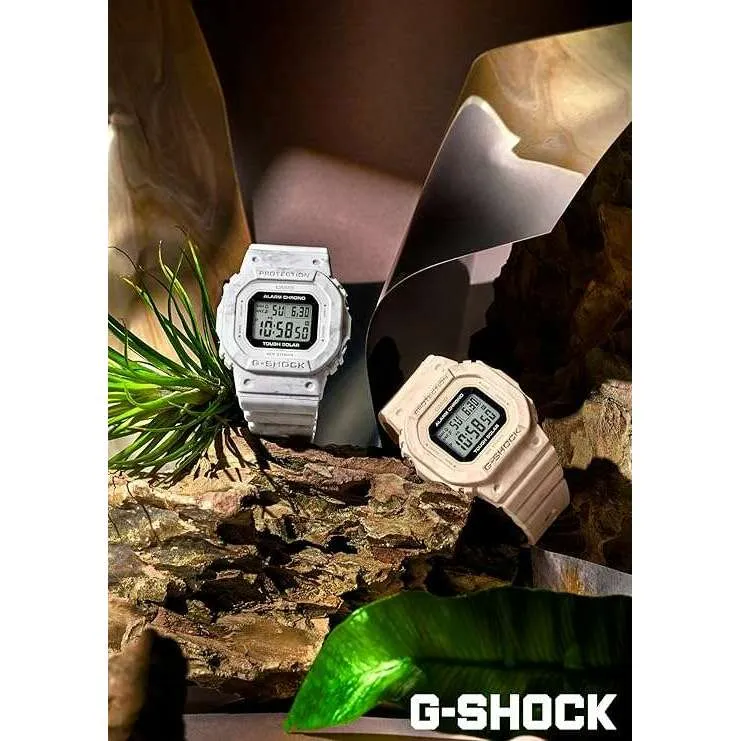 CASIO G-SHOCK WEB-EXCLUSIVE TOUGH SOLAR WHITE DIGITAL LADIES WATCH GMS-S5600RT-7JF