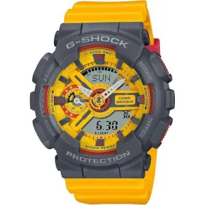 CASIO G-SHOCK YELLOW & GREY ANALOG DIGITAL LADIES WATCH GMA-S110Y-9AJF