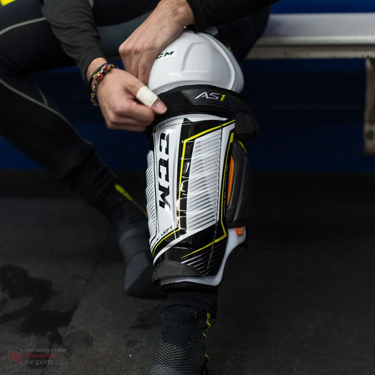 CCM Super Tacks AS1 Junior Hockey Shin Guards
