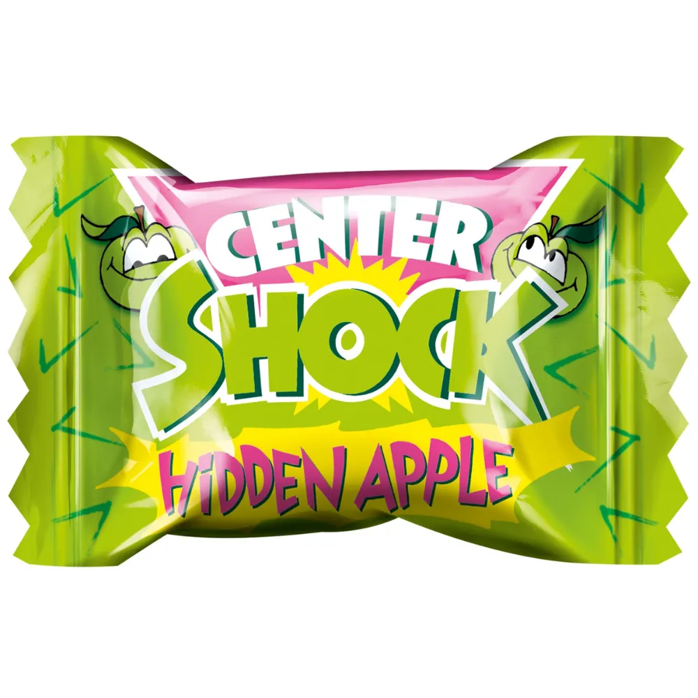 Center Shock Hidden Apple Chewing Gums - 100 pcs box