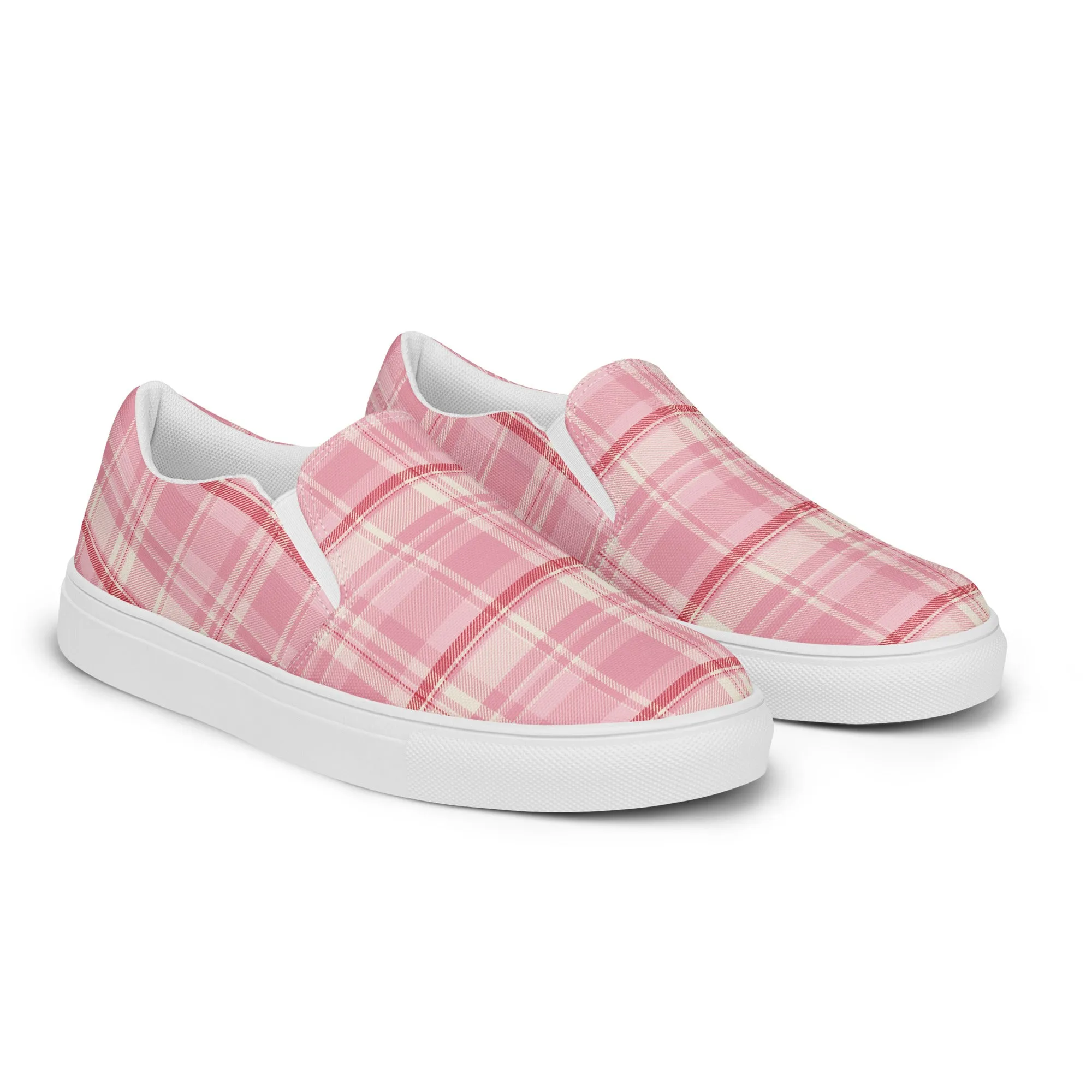 Checkered Charm Checkered Slip-On Canvas Shoes