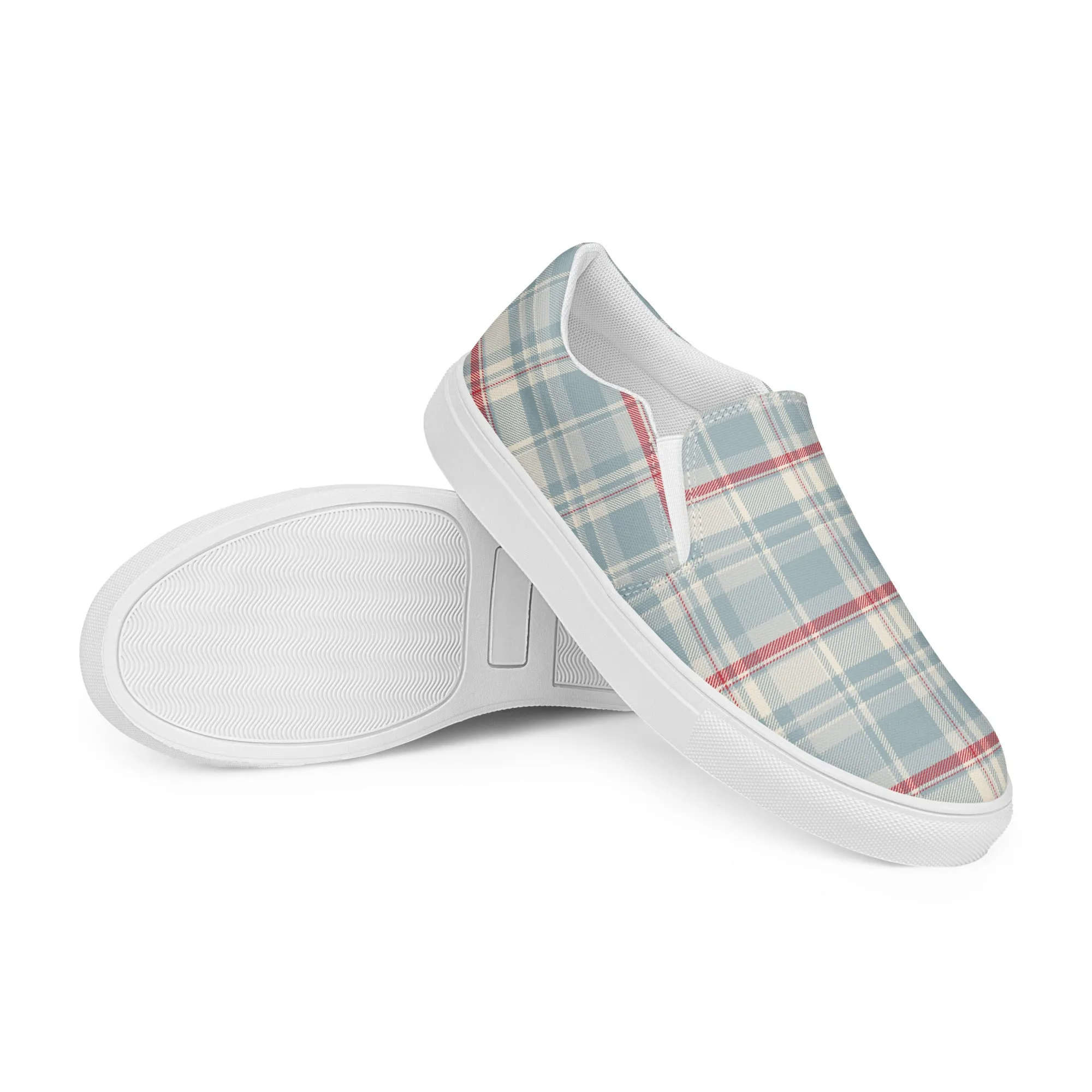 Checkered Charm Checkered Slip-On Canvas Shoes