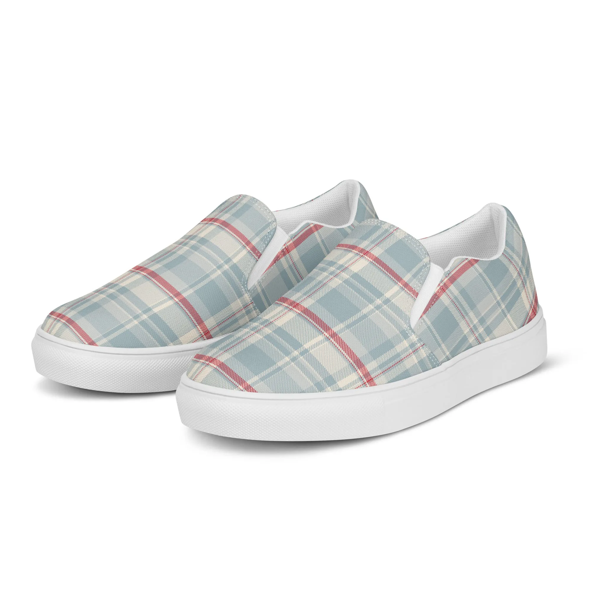 Checkered Charm Checkered Slip-On Canvas Shoes