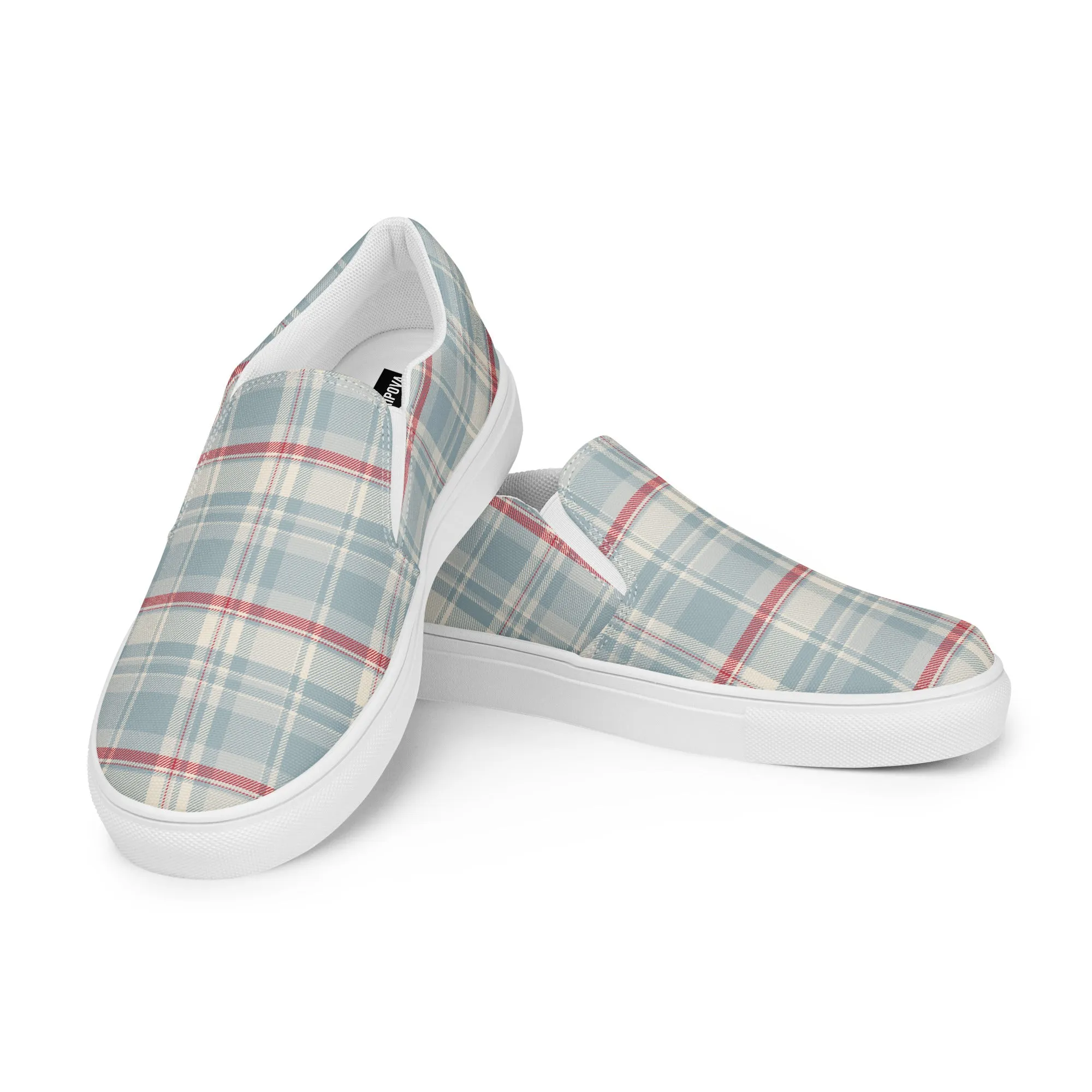 Checkered Charm Checkered Slip-On Canvas Shoes