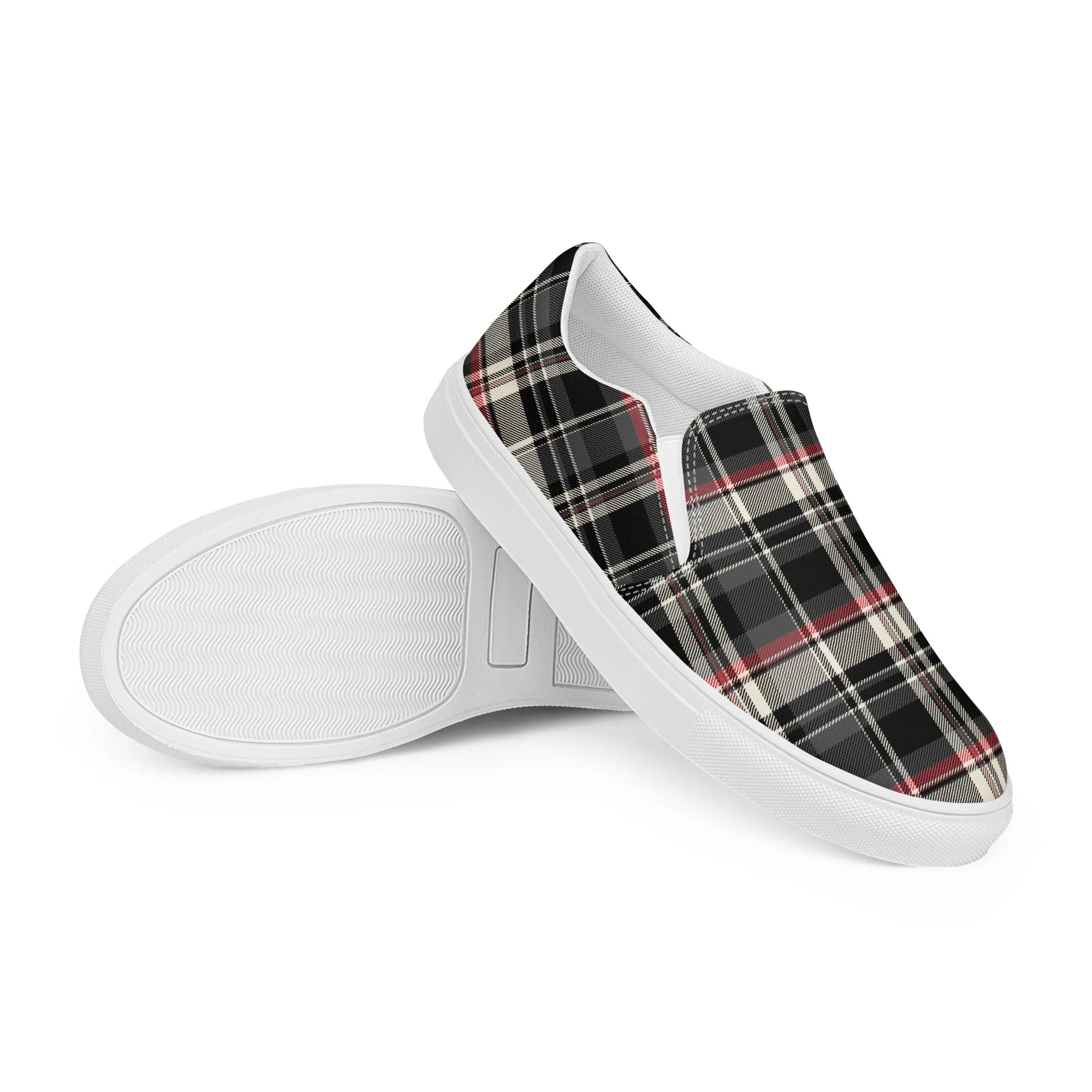 Checkered Charm Checkered Slip-On Canvas Shoes