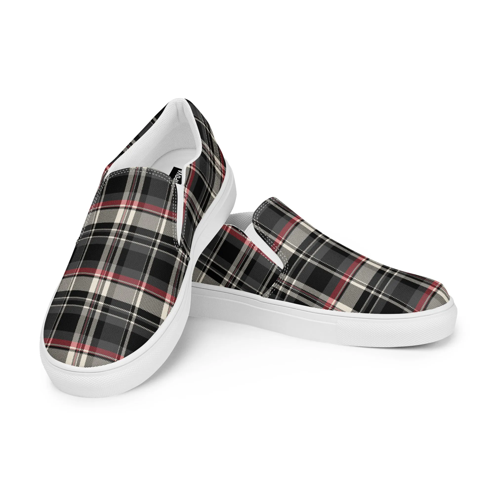 Checkered Charm Checkered Slip-On Canvas Shoes