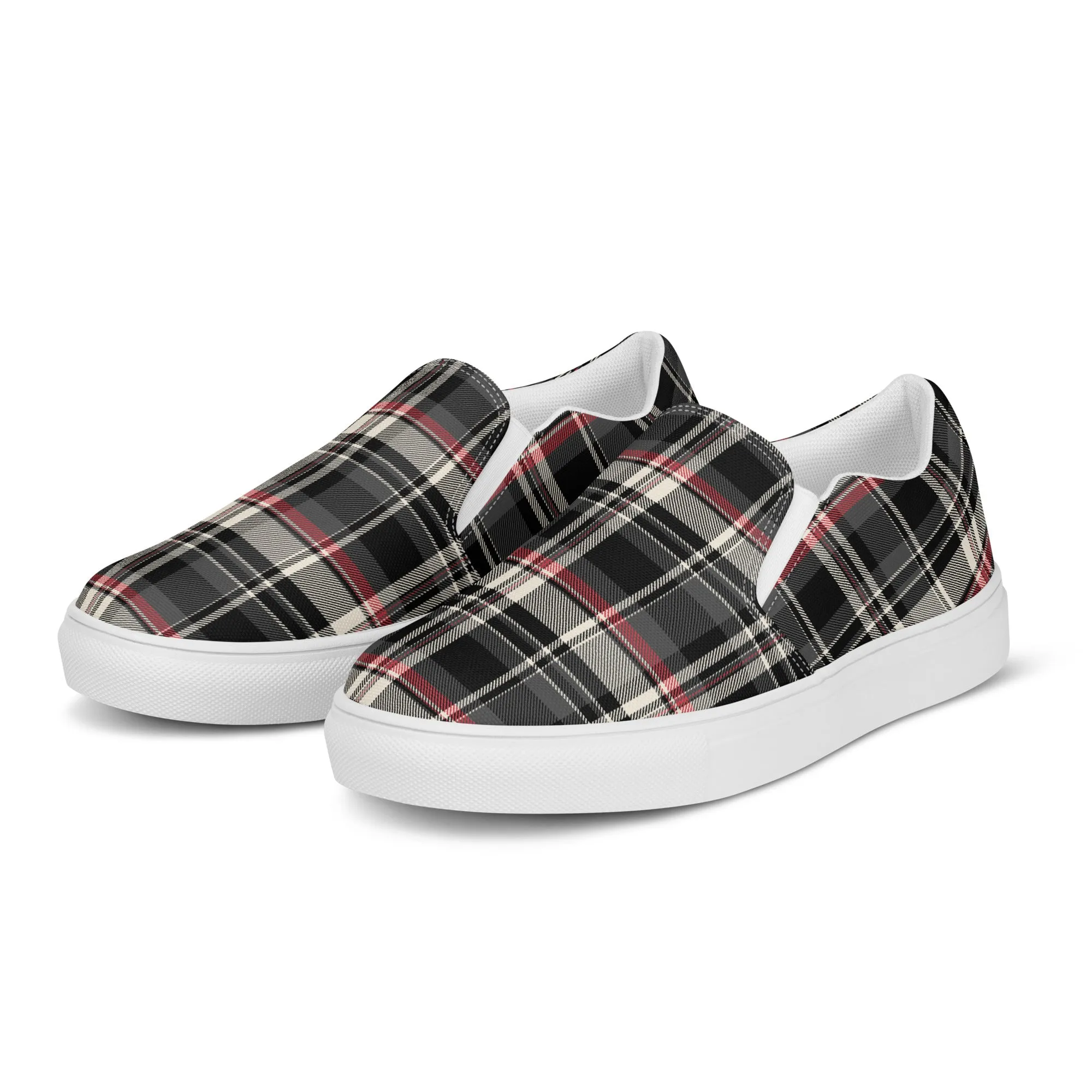 Checkered Charm Checkered Slip-On Canvas Shoes