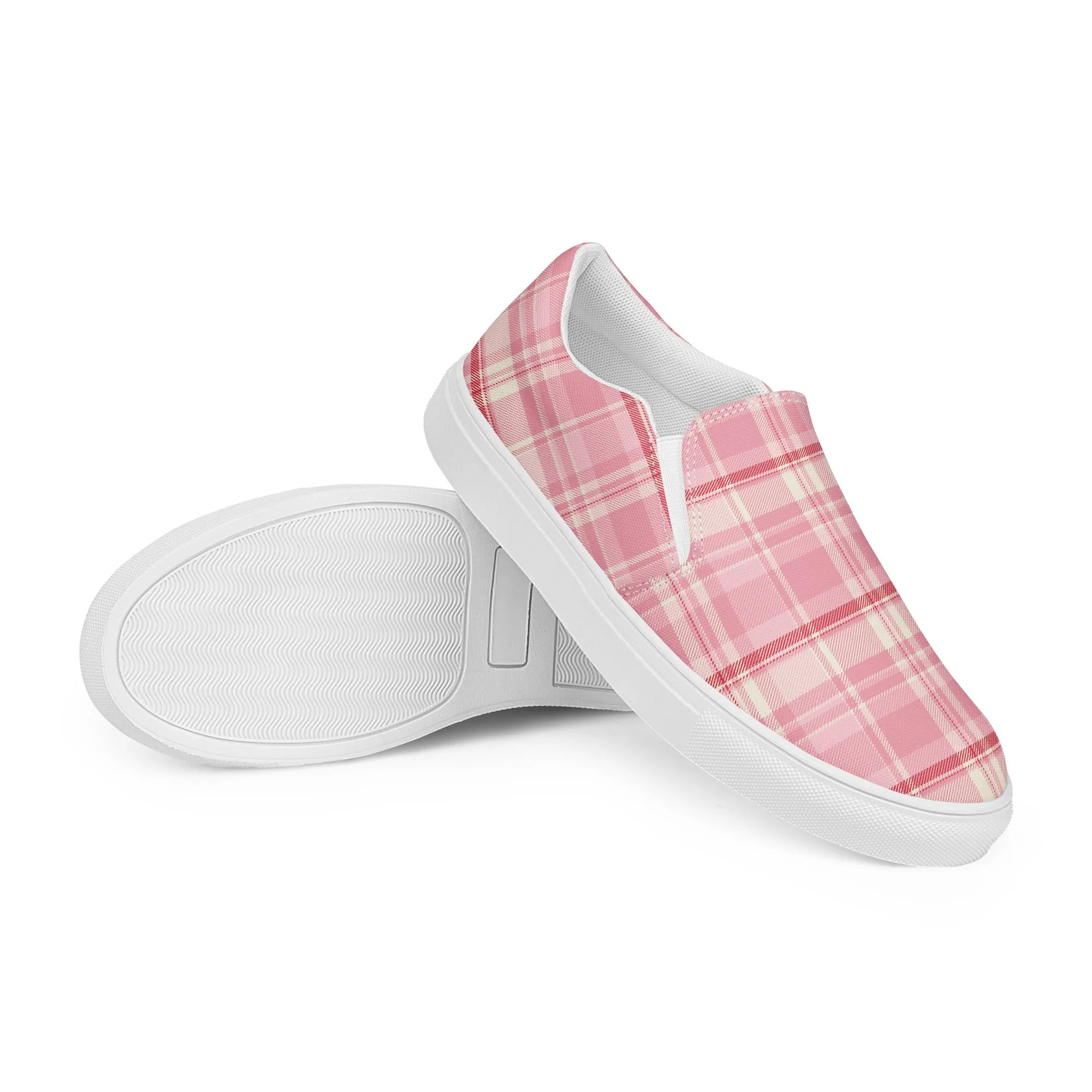 Checkered Charm Checkered Slip-On Canvas Shoes
