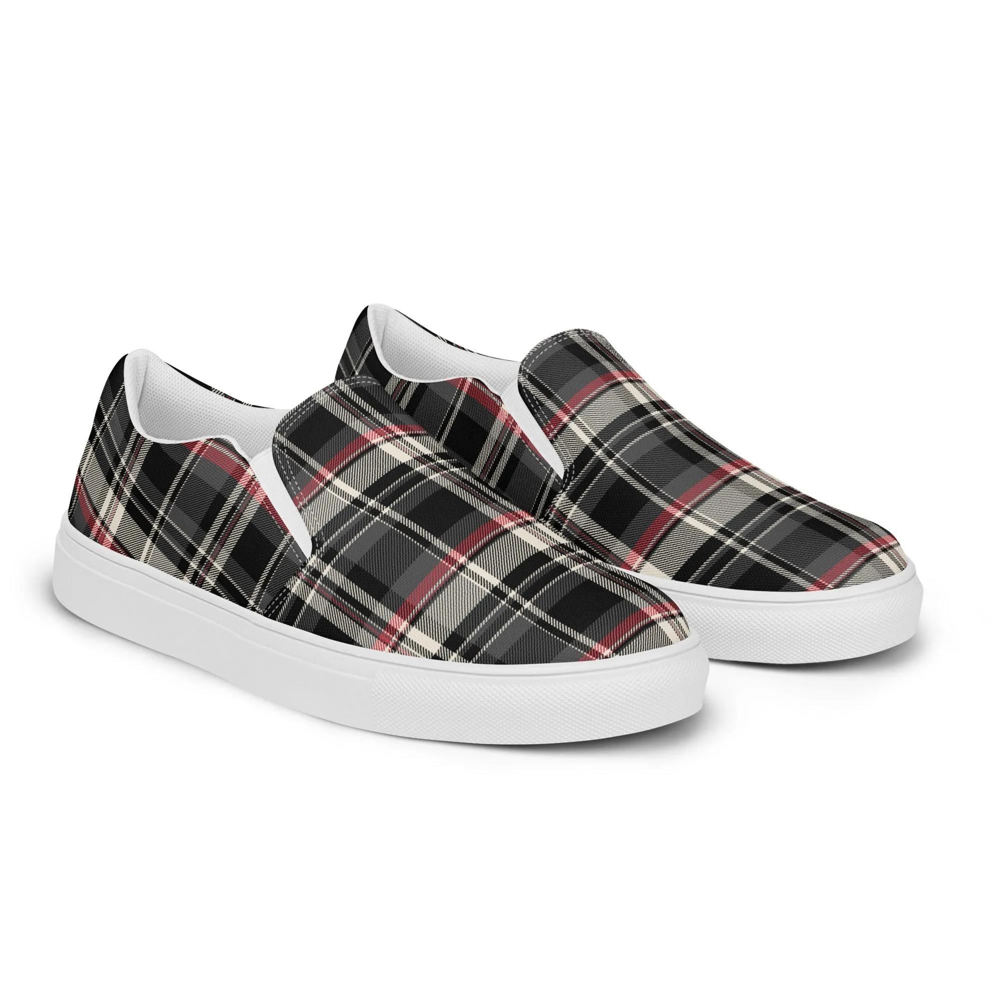 Checkered Charm Checkered Slip-On Canvas Shoes