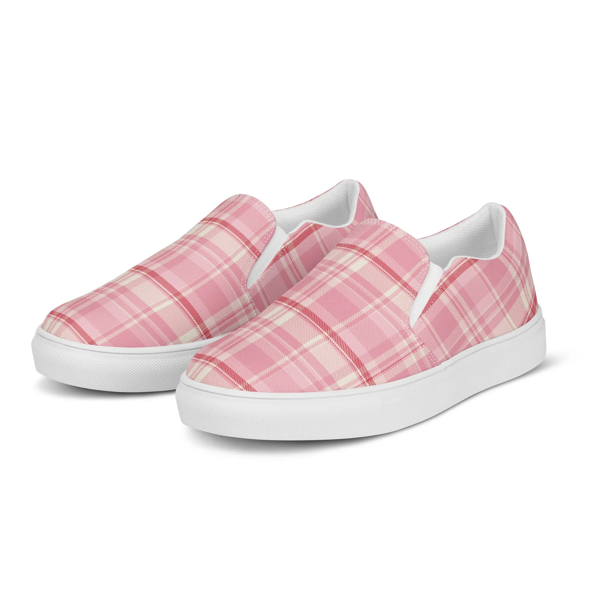 Checkered Charm Checkered Slip-On Canvas Shoes