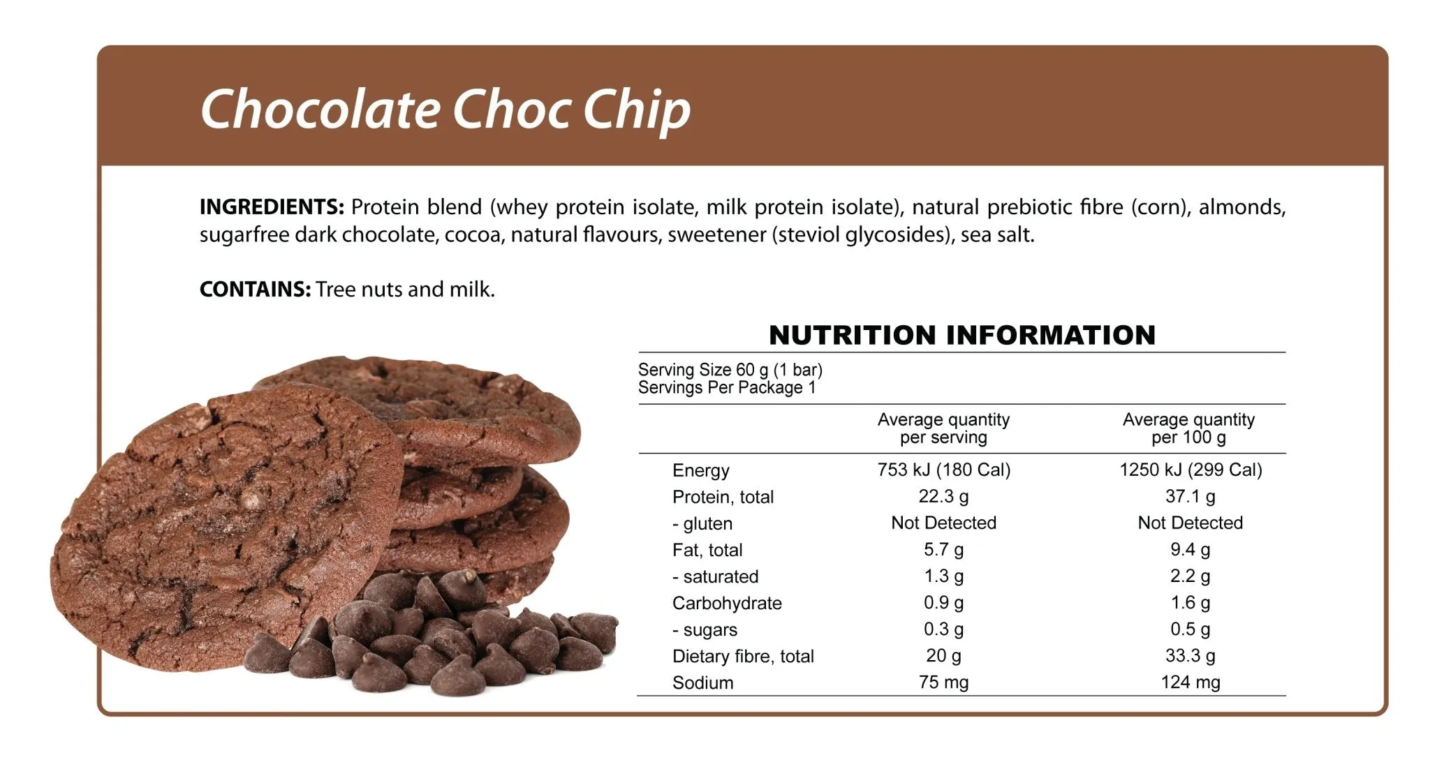 Chocolate Choc Chip Smart Protein Bar