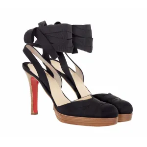 Christian Louboutin grosgrain shoes Size 7UK