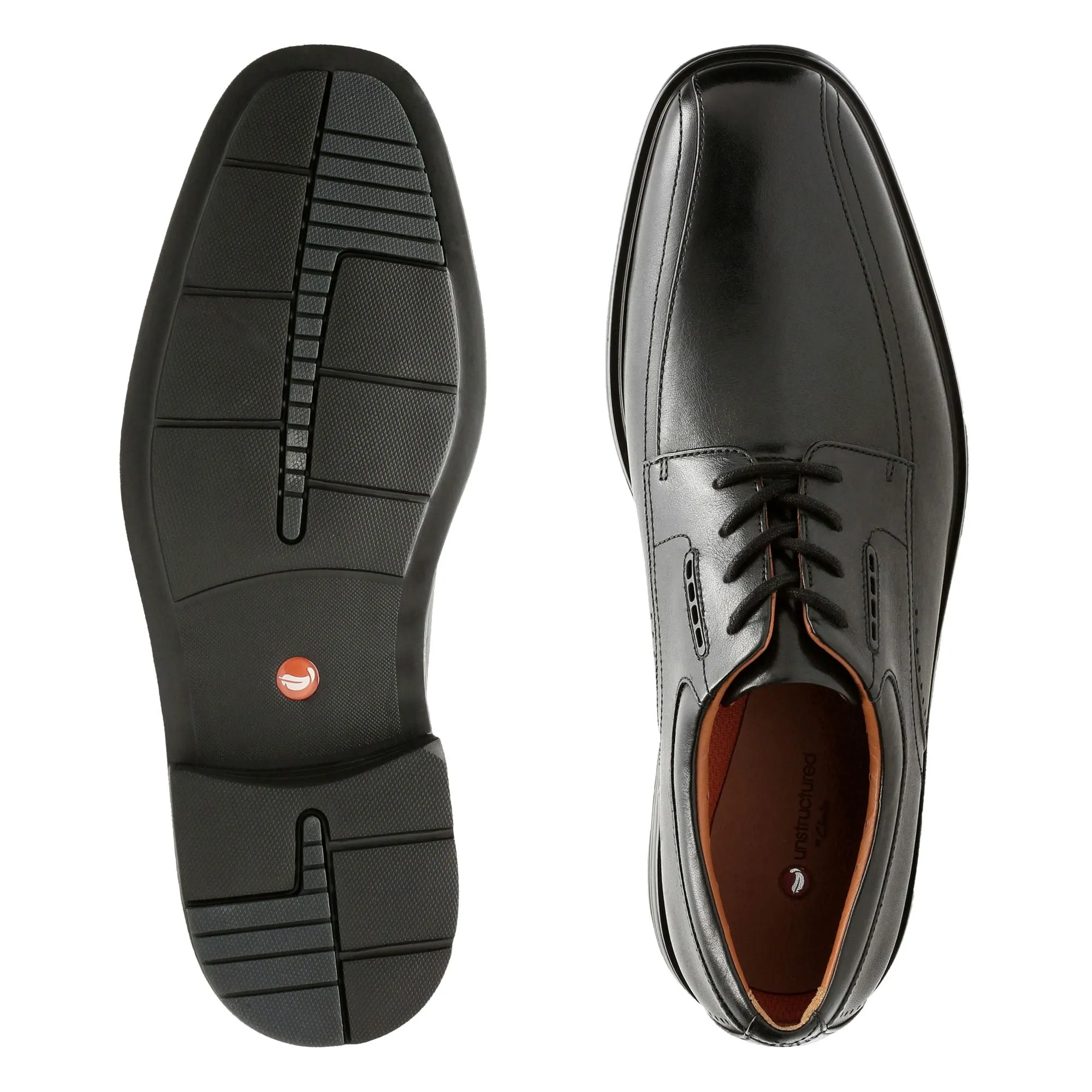 Clarks  Un Kenneth Way Black Leather 28044