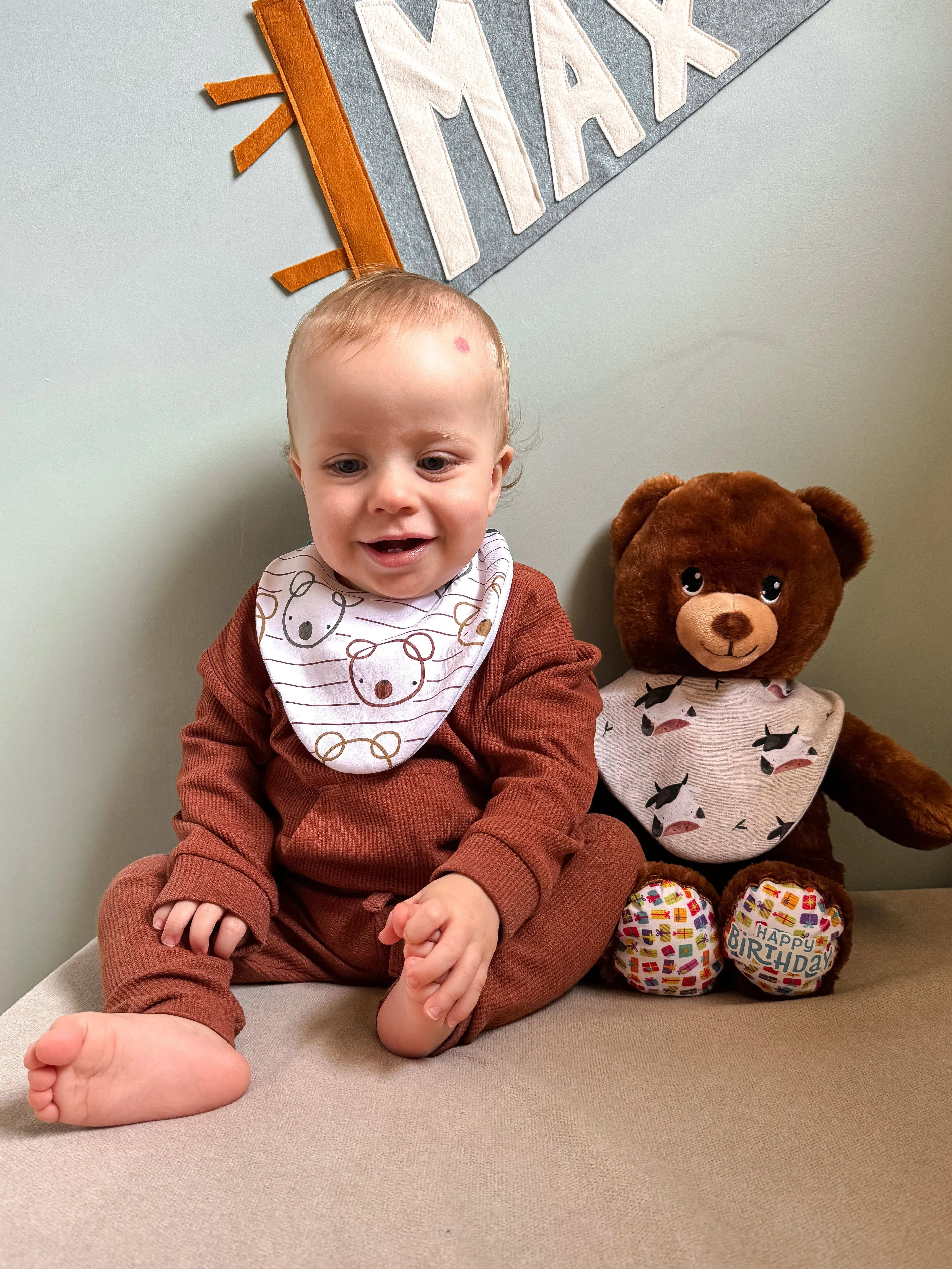 Cow Waterproof Dribble Bib
