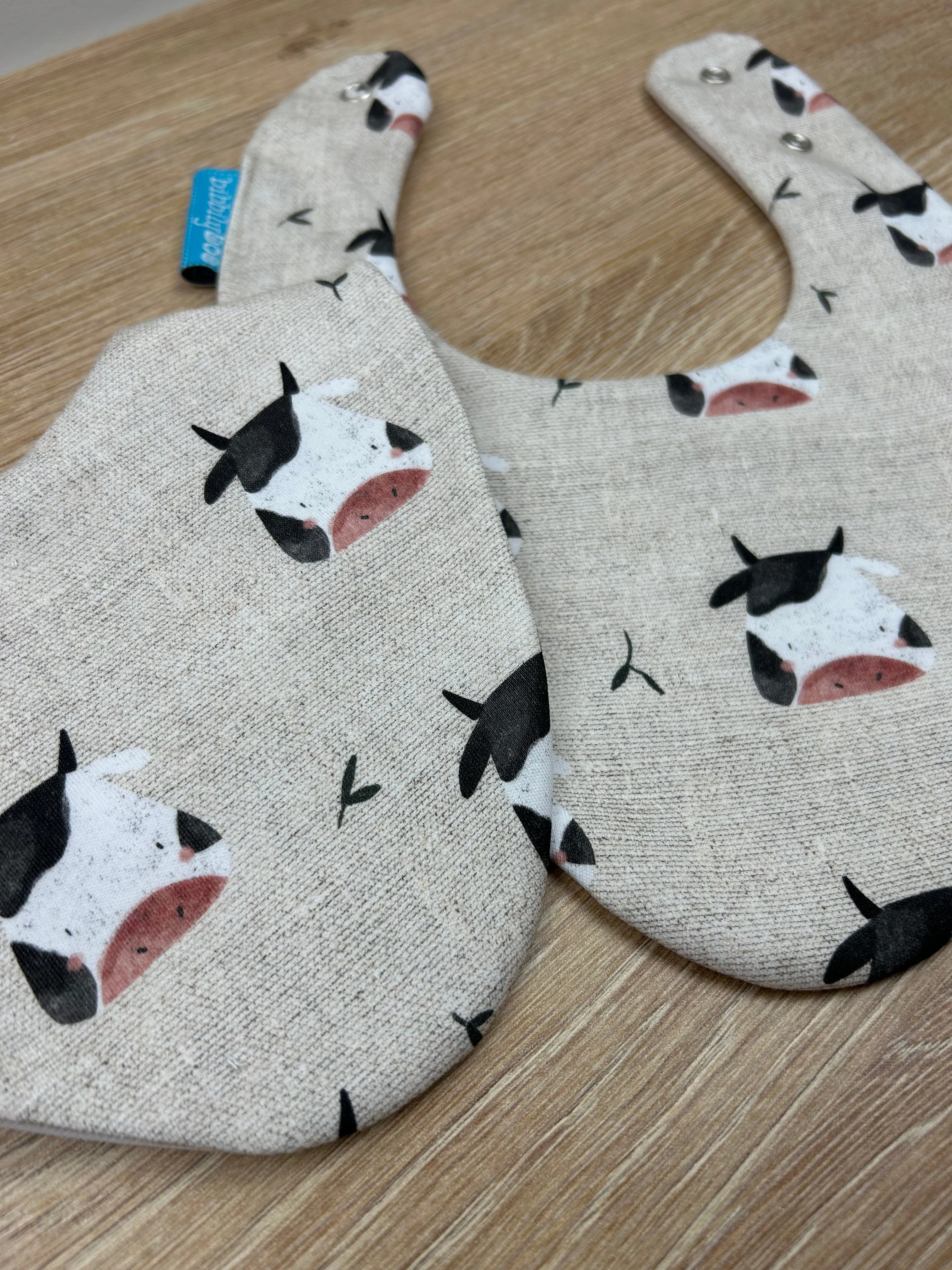 Cow Waterproof Dribble Bib