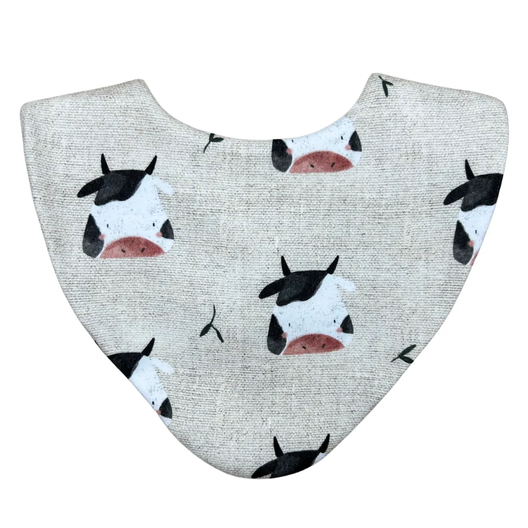 Cow Waterproof Dribble Bib