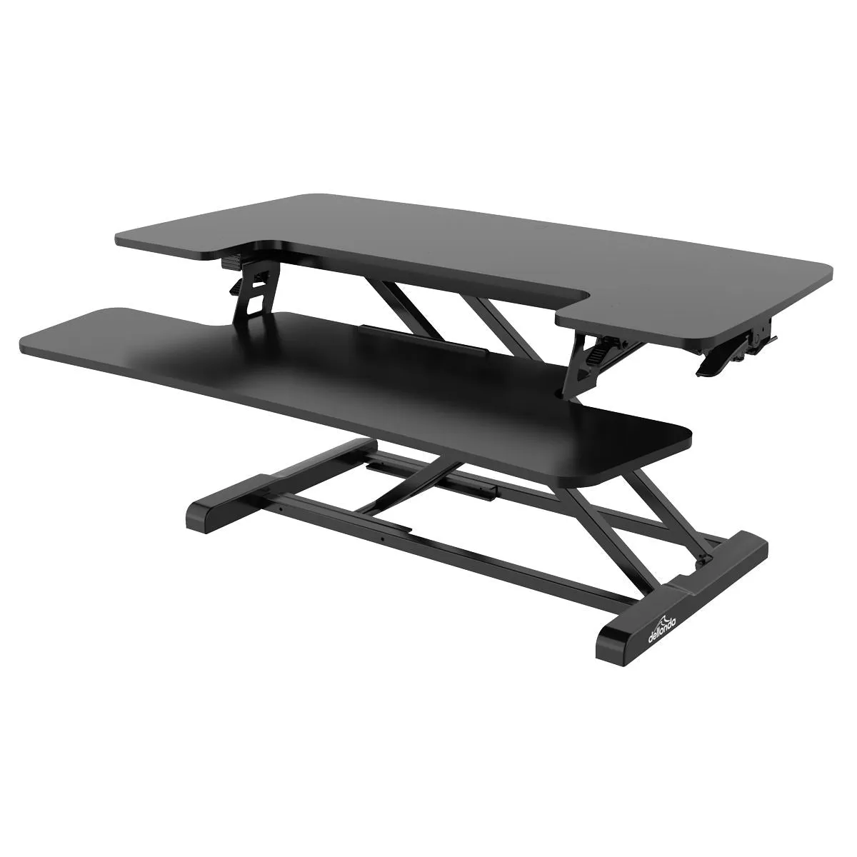 Dellonda 89cm Height Adjustable Standing Desk Converter, 50cm Max Height, 15kg Capacity