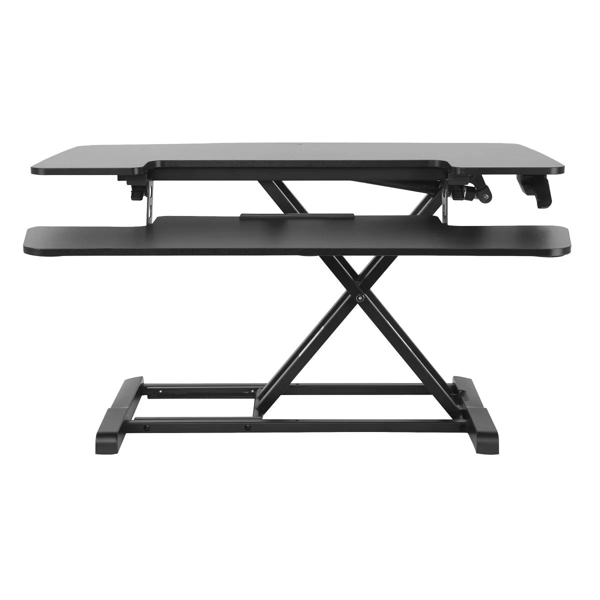 Dellonda 89cm Height Adjustable Standing Desk Converter, 50cm Max Height, 15kg Capacity