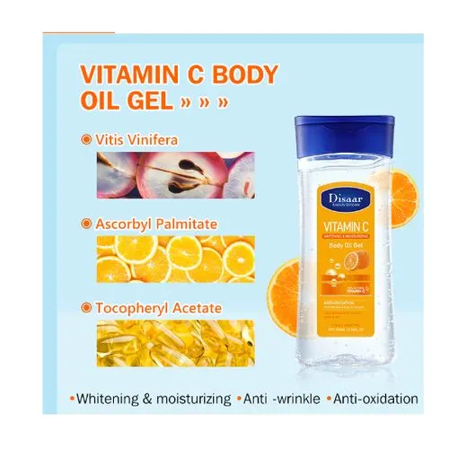 Disaar Vitamin C whitening Moisturizing body oil gel 200 ml