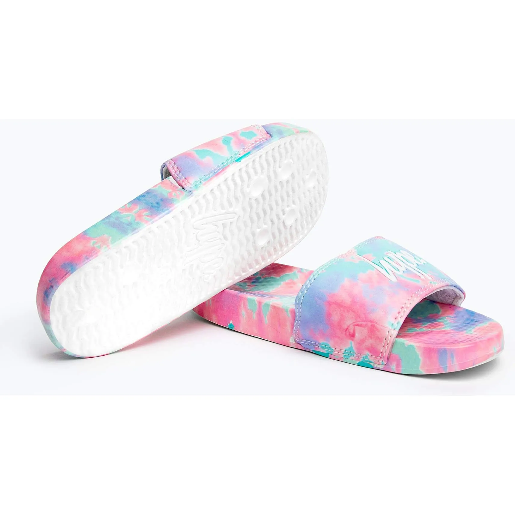Dámske šlapky Hype Kids Unisex Multi Dream Smudge Script Sliders