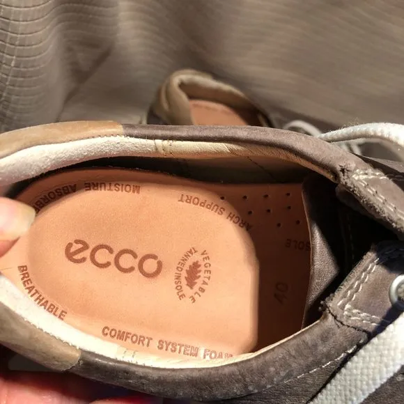 Ecco men Leather Sneaker, leather upper, 9