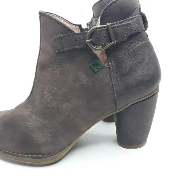 El Naturalista Colobri Brown Leather Boot Sz 38 EU/7 US